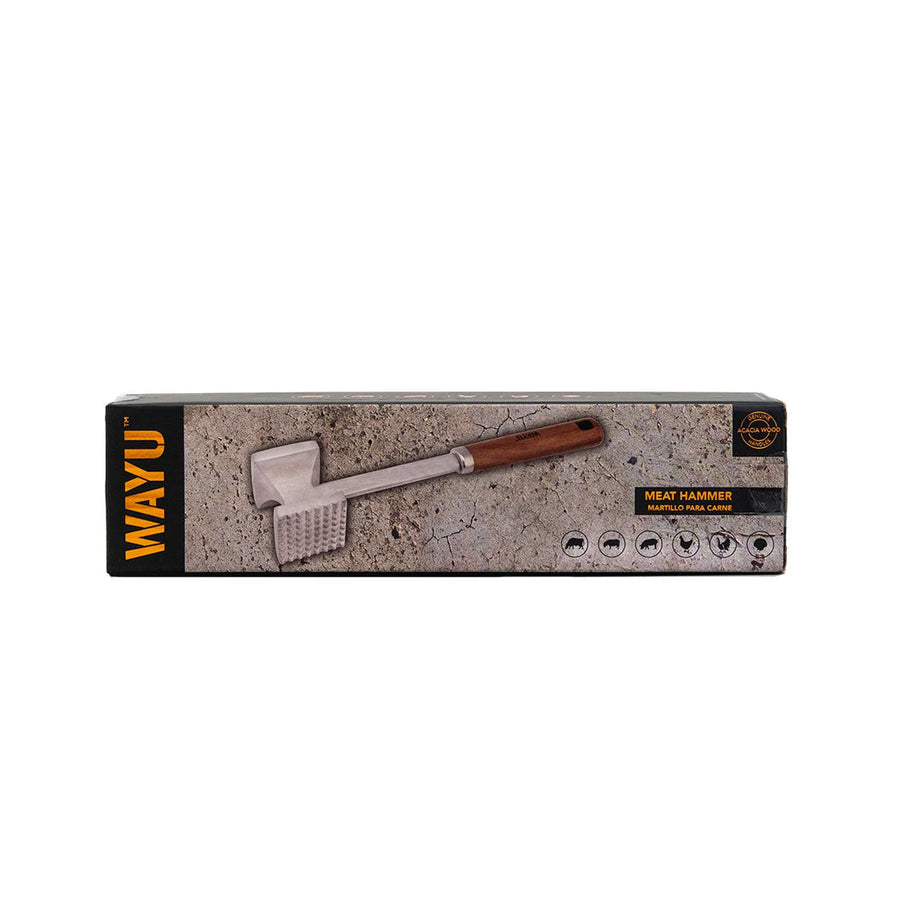 Martillo Ablandador de Carne Wayu Plateado