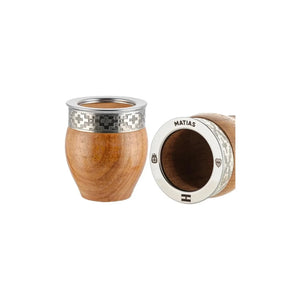 Mate Imperial Algarrobo Virola Alpaca Inox + Grabado Personalizado