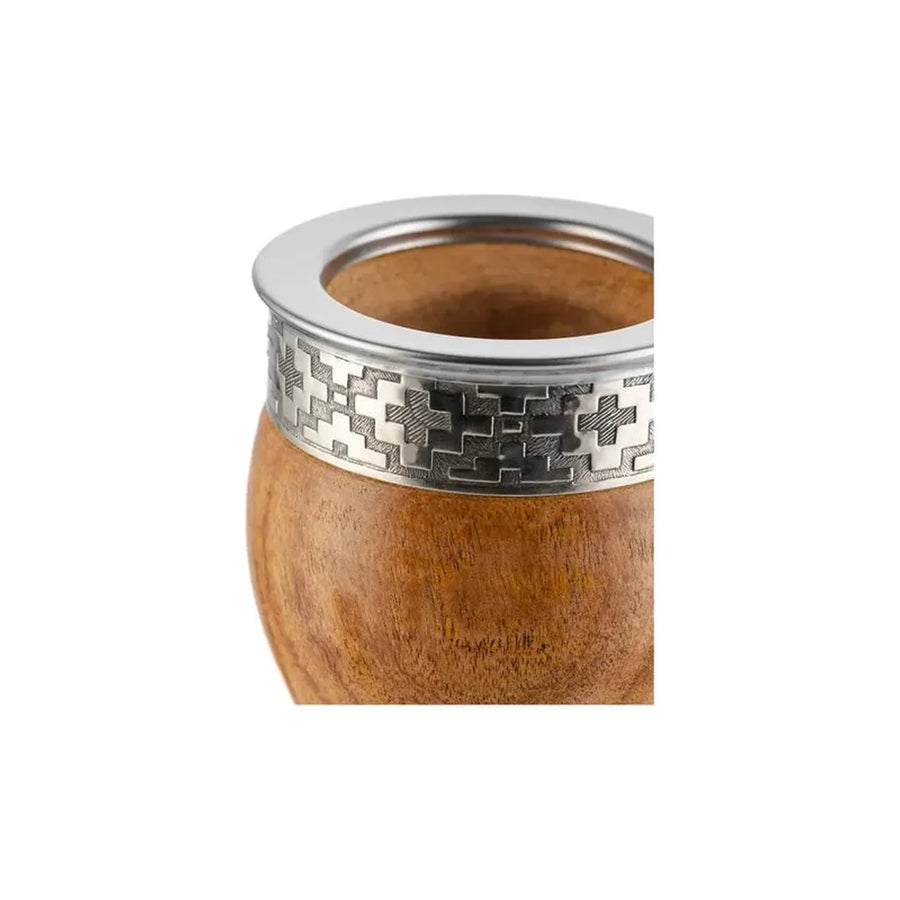 Mate Imperial Algarrobo Virola Alpaca Inox + Grabado Personalizado