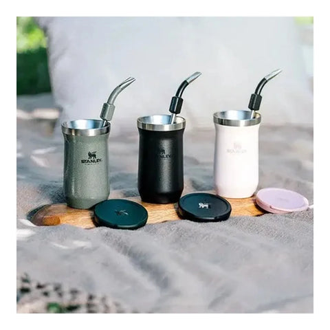 Mate Slim Stanley Black 2.0 | 200 ml + Grabado Personalizado
