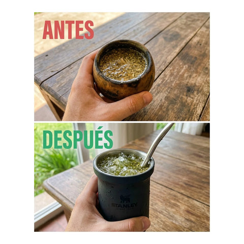 Mate Slim Stanley Black 2.0 | 200 ml + Grabado Personalizado