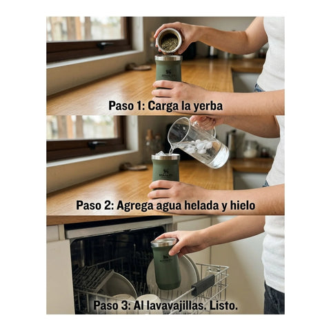 Mate Slim Stanley Dried Pine| 200 ml + Grabado Personalizado