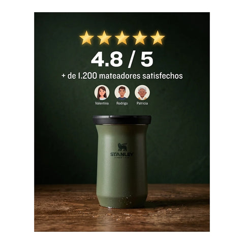 Mate Slim Stanley Dried Pine| 200 ml + Grabado Personalizado