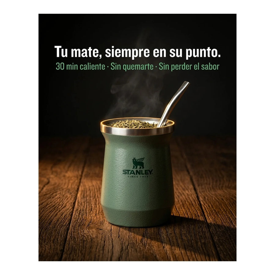 Mate Stanley Verde 236 ml + Grabado Personalizado