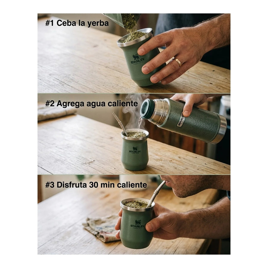 Mate Stanley Verde 236 ml + Grabado Personalizado