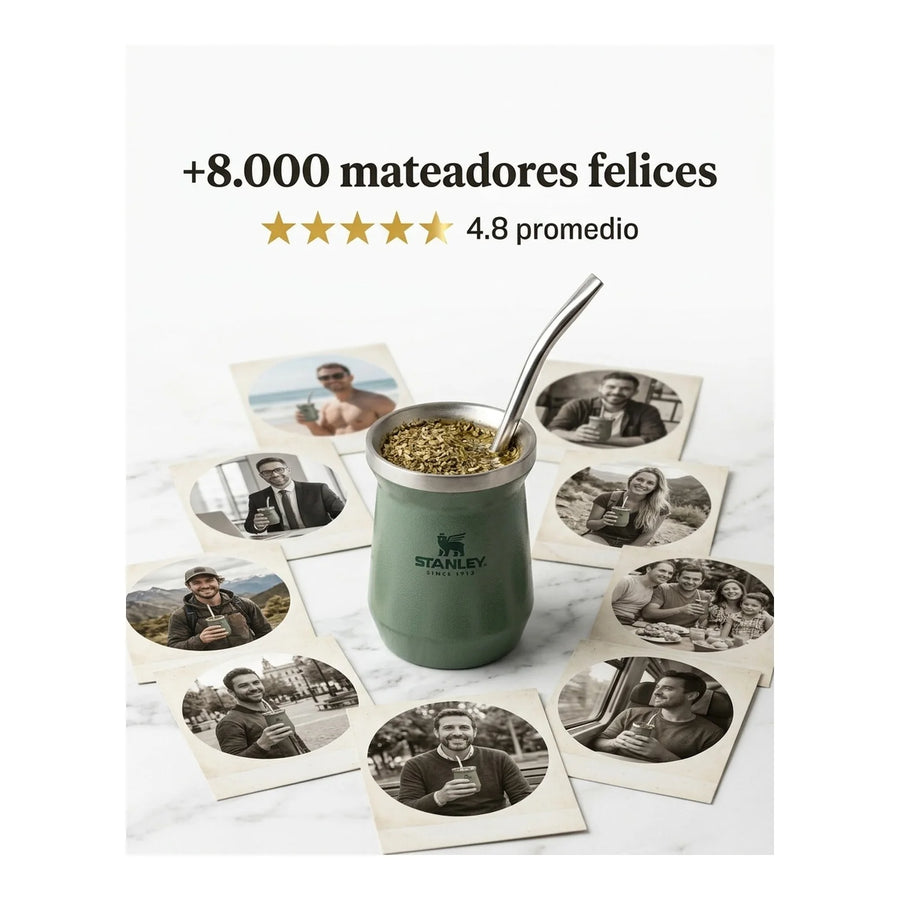 Mate Stanley Verde 236 ml + Grabado Personalizado