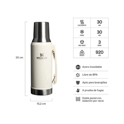 Mate System Classic Cream Gloss | 1.2 lt + Grabado Personalizado