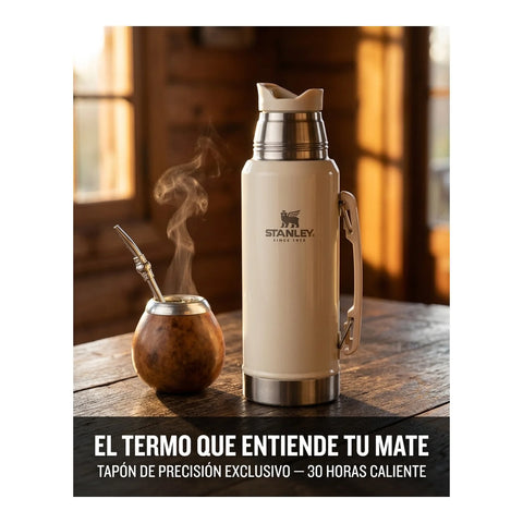 Mate System Classic Cream Gloss | 1.2 lt + Grabado Personalizado