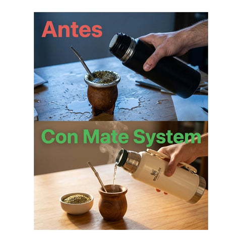 Mate System Classic Cream Gloss | 1.2 lt + Grabado Personalizado