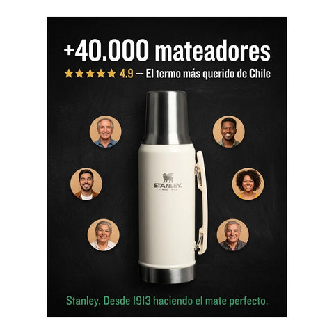 Mate System Classic Cream Gloss | 1.2 lt + Grabado Personalizado