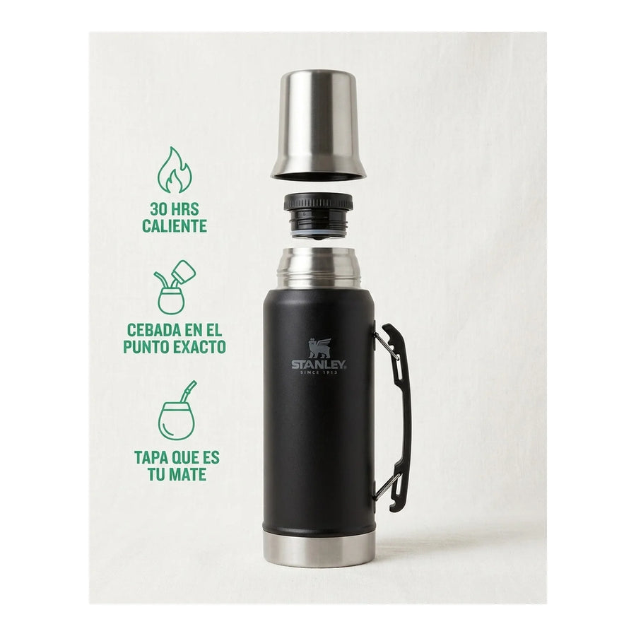 MATE SYSTEM CLASSIC NEGRO | 1.2 LT + Grabado Personalizado