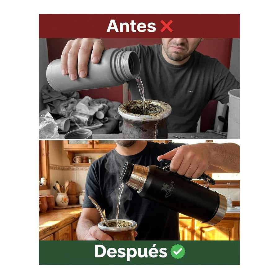 MATE SYSTEM CLASSIC NEGRO | 1.2 LT + Grabado Personalizado