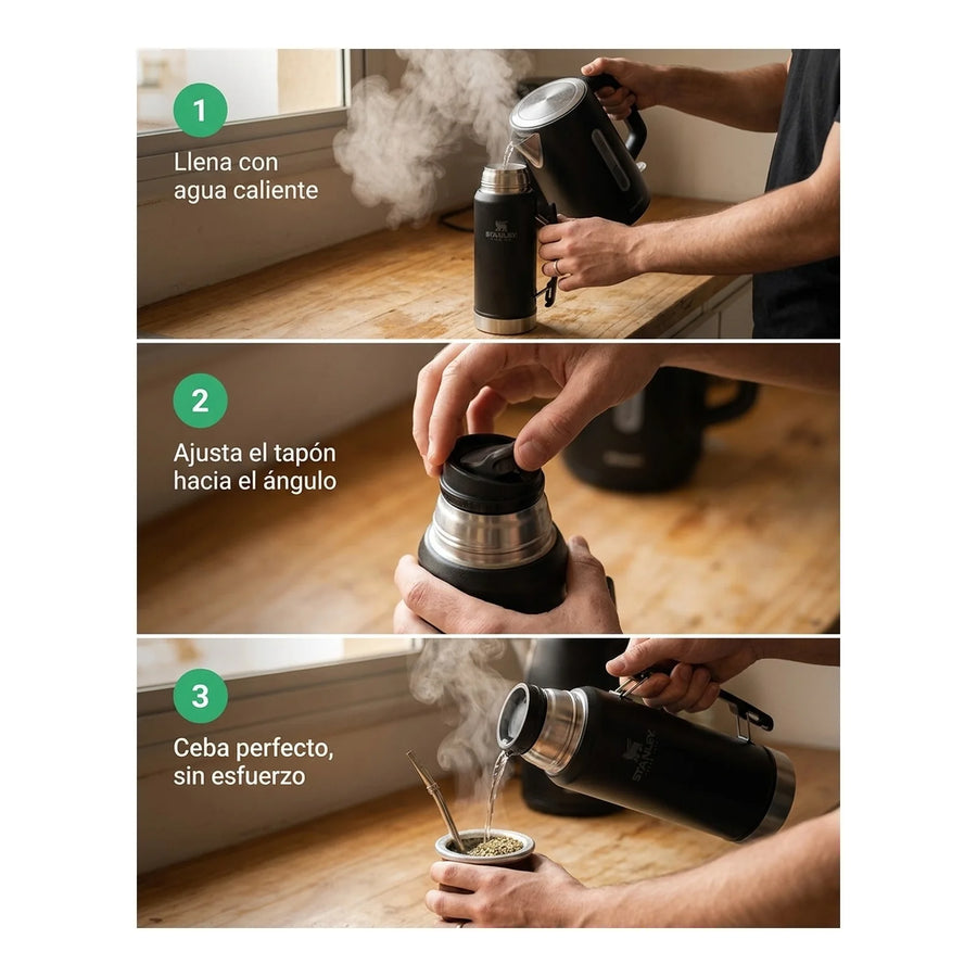 MATE SYSTEM CLASSIC NEGRO | 1.2 LT + Grabado Personalizado
