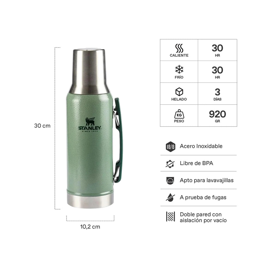 MATE SYSTEM CLASSIC VERDE | 1.2 LT + Grabado Personalizado