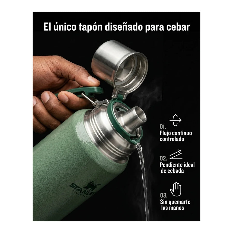 MATE SYSTEM CLASSIC VERDE | 1.2 LT + Grabado Personalizado