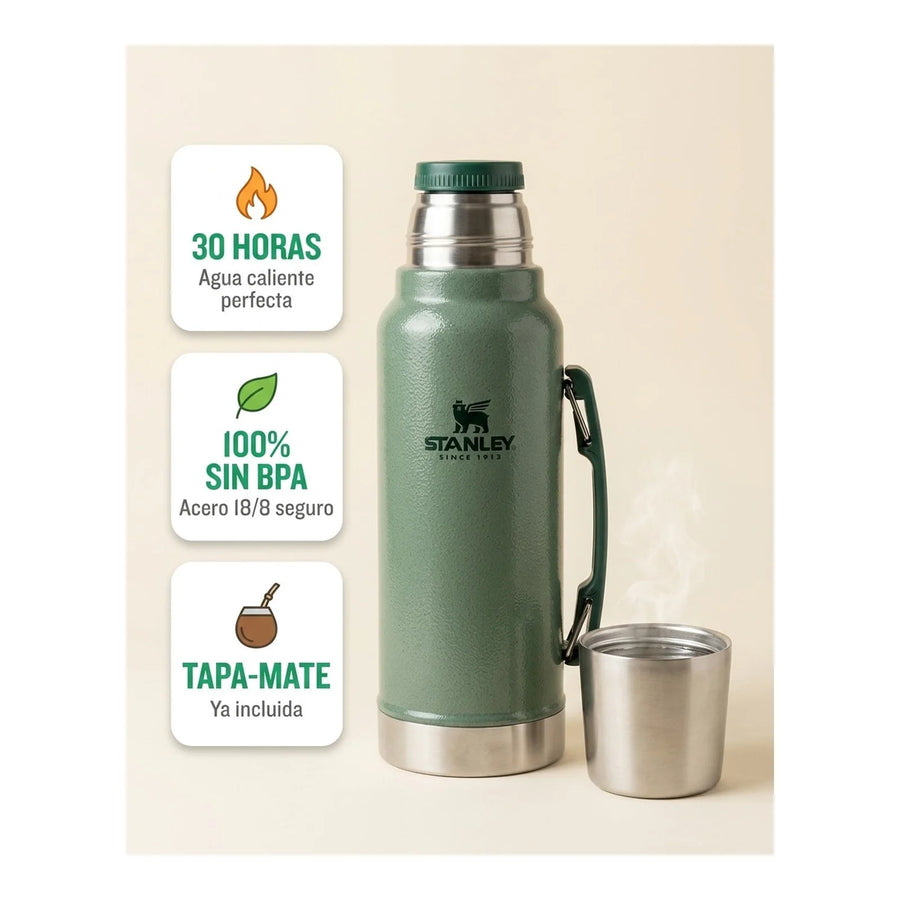 MATE SYSTEM CLASSIC VERDE | 1.2 LT + Grabado Personalizado