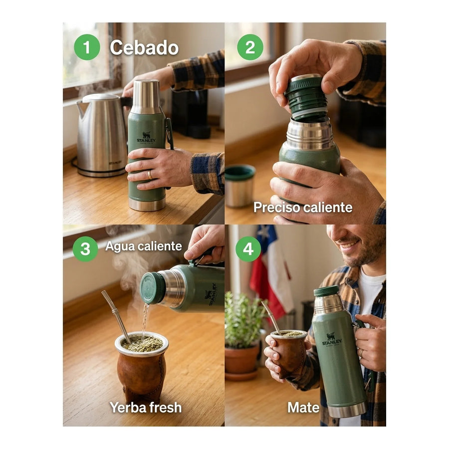 MATE SYSTEM CLASSIC VERDE | 1.2 LT + Grabado Personalizado