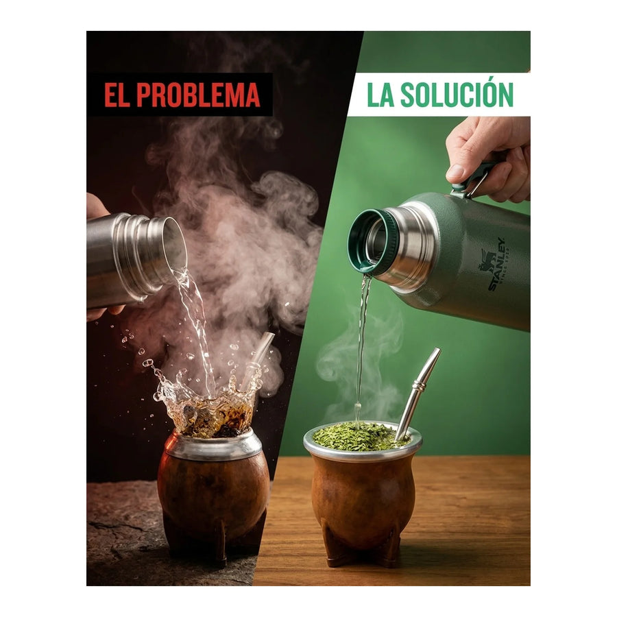 MATE SYSTEM CLASSIC VERDE | 1.2 LT + Grabado Personalizado
