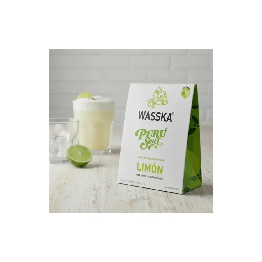 Mix Para Pisco Sour Peruano Wasska Pack X2 Sabor Limón