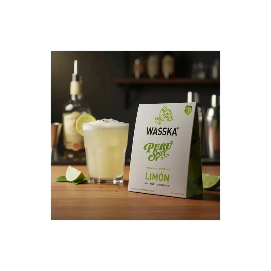 Mix Para Pisco Sour Peruano Wasska Pack X2 Sabor Limón