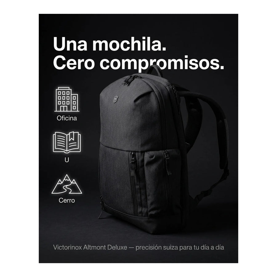 Mochila Almont Deluxe Laptop Color Negro Victorinox 602641
