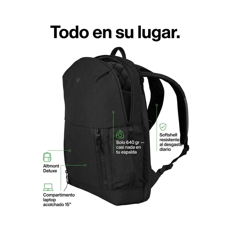 Mochila Almont Deluxe Laptop Color Negro Victorinox 602641