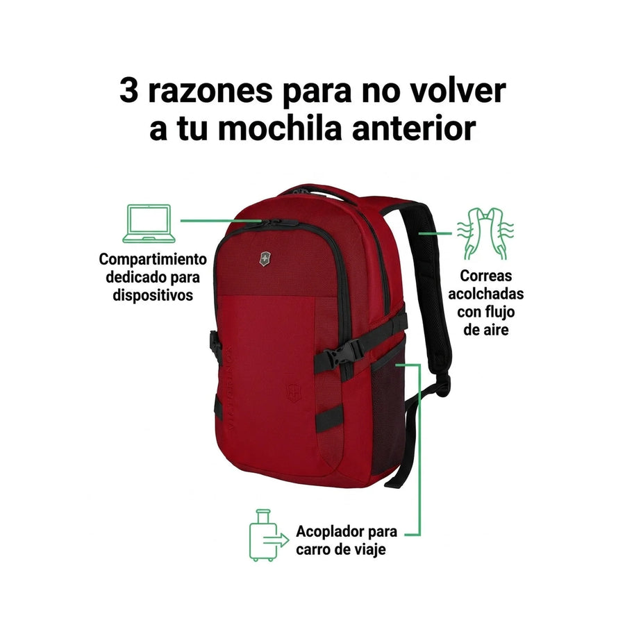 Mochila Vxsport Evo Compact Backpack Rojo Victorinox 611414