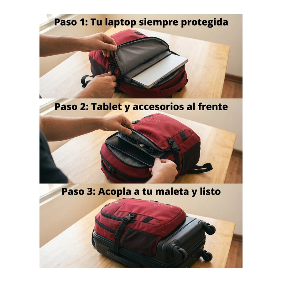 Mochila Vxsport Evo Compact Backpack Rojo Victorinox 611414