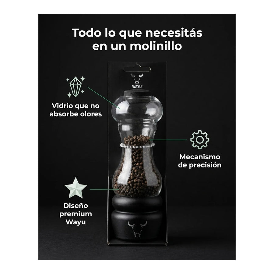 Molinillo Sal O Pimienta - Salero Pimentero Wayu Cocina Bbq