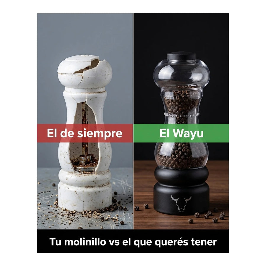 Molinillo Sal O Pimienta - Salero Pimentero Wayu Cocina Bbq