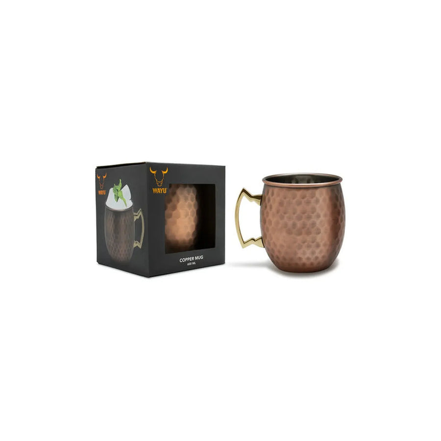 Mug Cobre Wayu Coctel Tragos Moscow Mule Bar Quincho Mojito Color Cobre + Grabado Personalizado