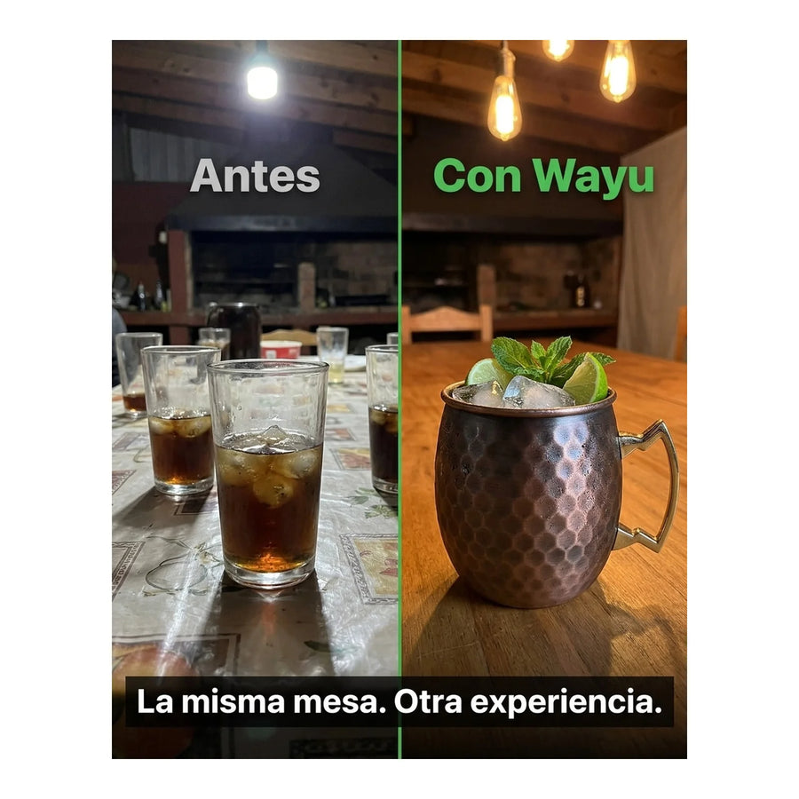 Mug Cobre Wayu Coctel Tragos Moscow Mule Bar Quincho Mojito Color Cobre + Grabado Personalizado