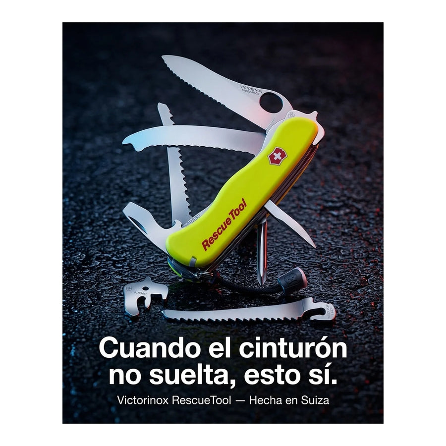 Navaja Cortapluma Rescuetool Victorinox 0.8623.mwn Rescate + Grabado Personalizado