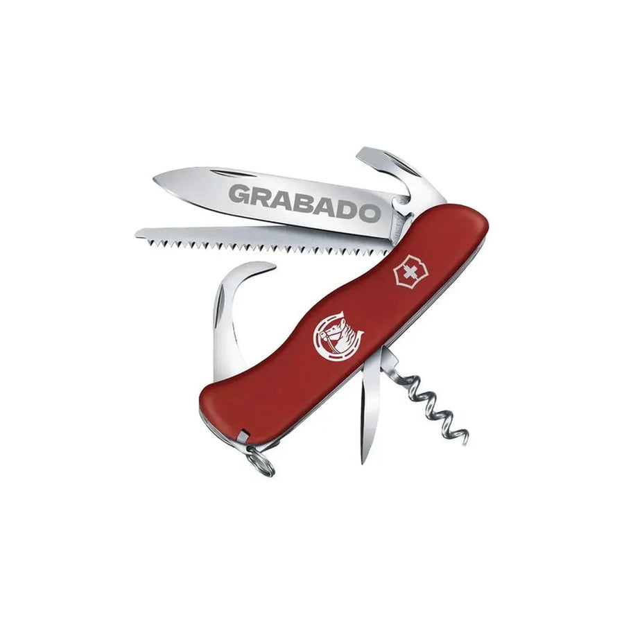 Navaja Cortapluma  Victorinox Equestrian Roja 0.8583 Rodeo + Grabado Personalizado