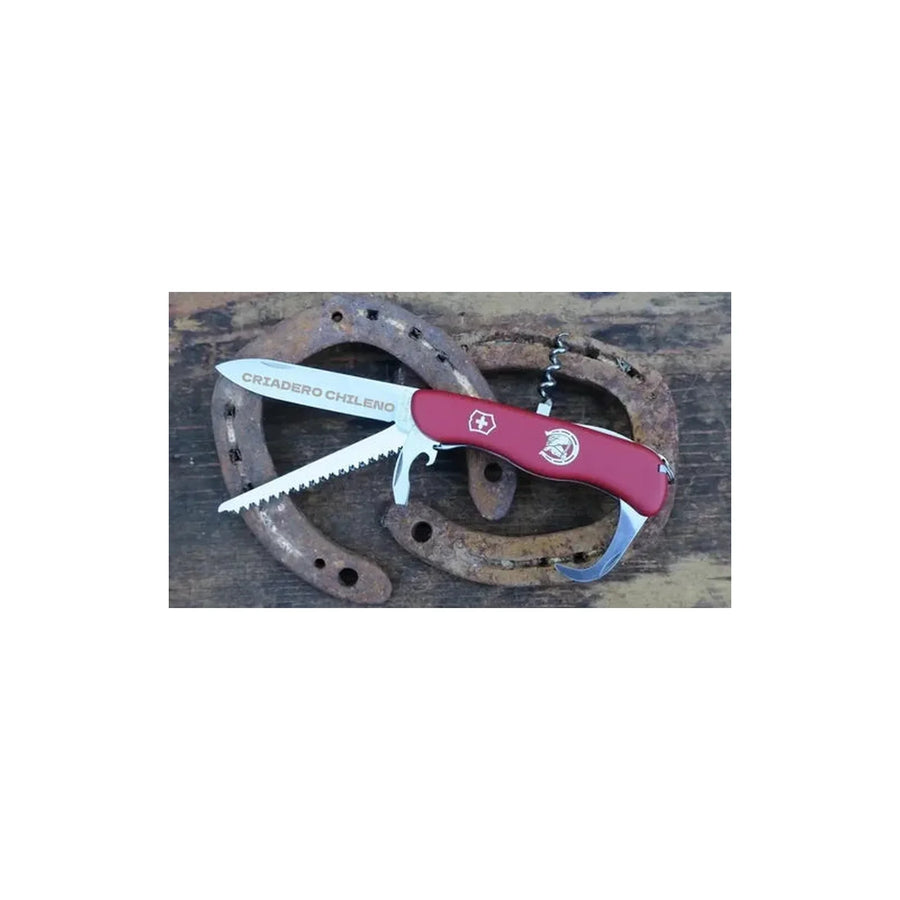 Navaja Cortapluma  Victorinox Equestrian Roja 0.8583 Rodeo + Grabado Personalizado