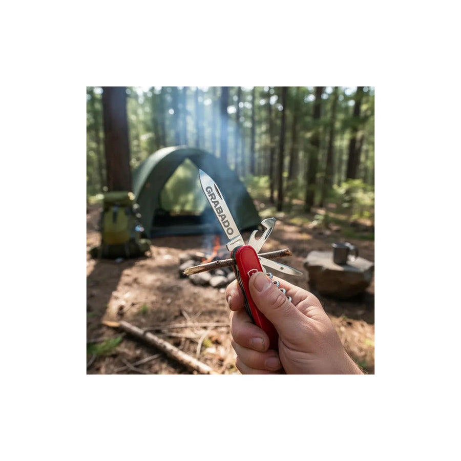 Navaja Cortapluma  Victorinox Sportsman Roja 0.3803 Deportes + Grabado Personalizado