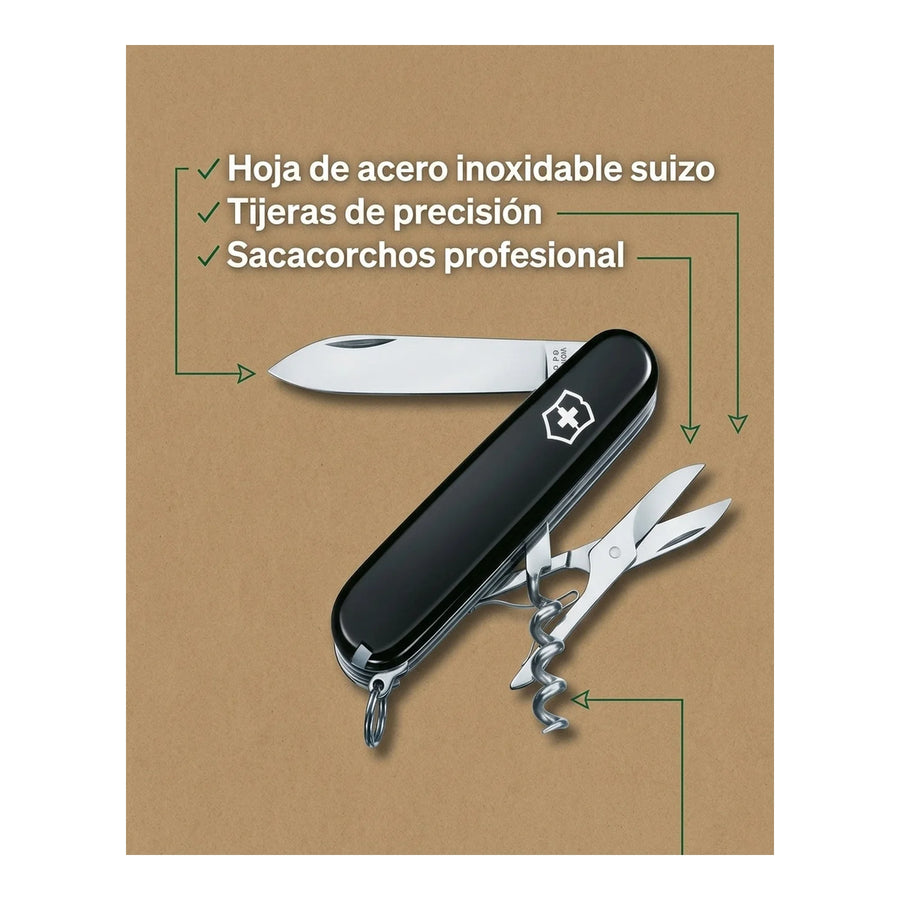 Navaja Cortapluma  Victorinox Climber Black 1.3703.3 + Grabado Personalizado