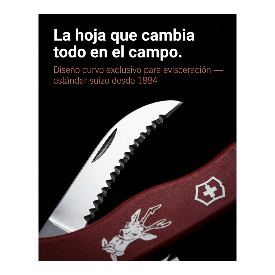 Navaja Cortapluma  Victorinox Hunter Roja 0.8573 Cazador + Grabado Personalizado