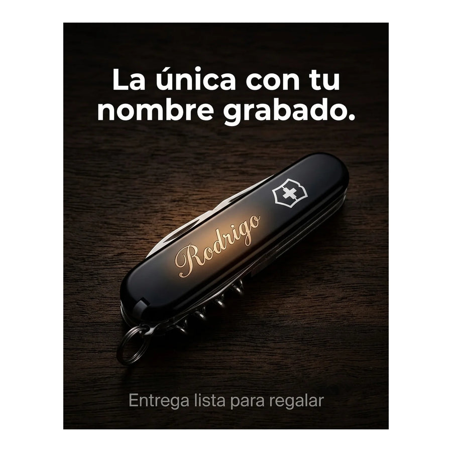 Navaja Cortapluma  Victorinox Spartan Negra 1.3603.3 + Grabado Personalizado