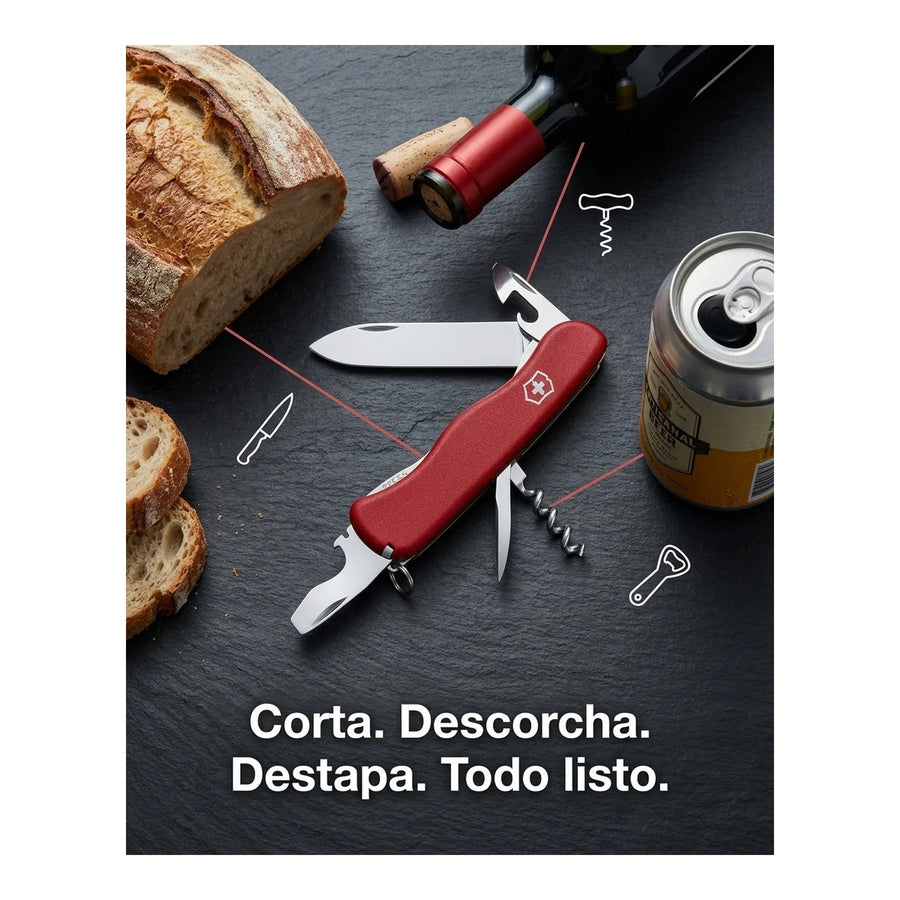 Navaja Cortapluma  Victorinox Picknicker Roja 0.8353 Premium + Grabado Personalizado