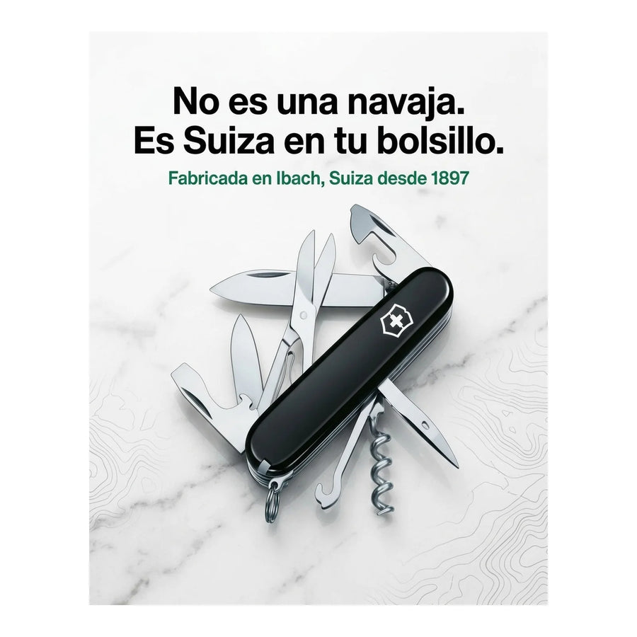 Navaja Cortapluma  Victorinox Climber Black 1.3703.3 + Grabado Personalizado