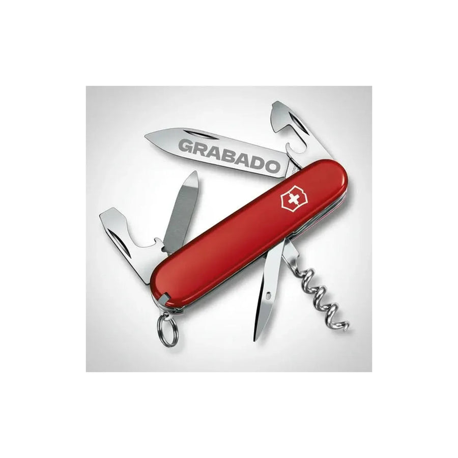 Navaja Cortapluma  Victorinox Sportsman Roja 0.3803 Deportes + Grabado Personalizado