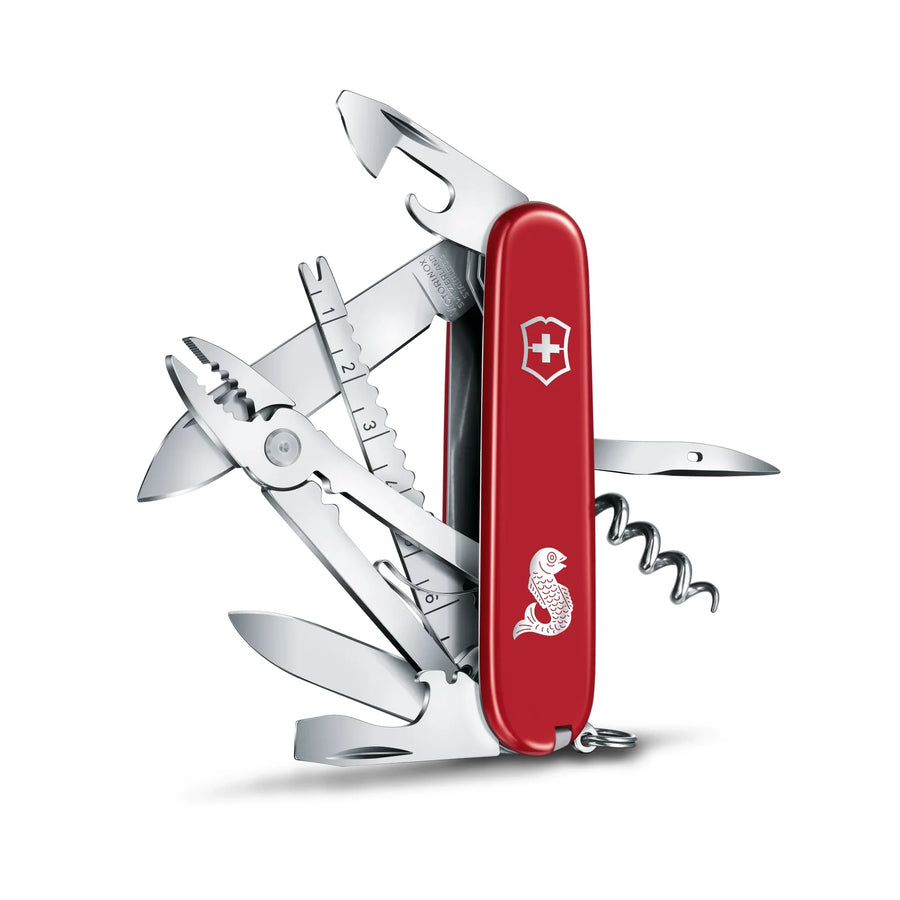Navaja Cortapluma  Victorinox Angler Roja 1.3653.72 Pesca + Grabado Personalizado