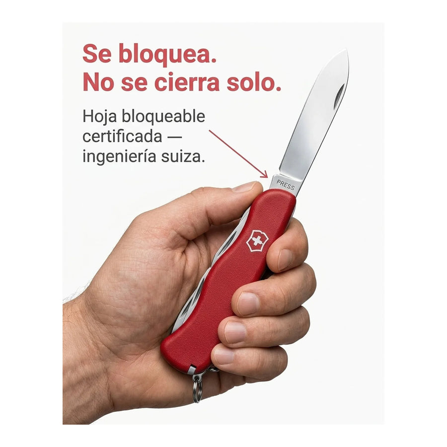 Navaja Cortapluma  Victorinox Picknicker Roja 0.8353 Premium + Grabado Personalizado
