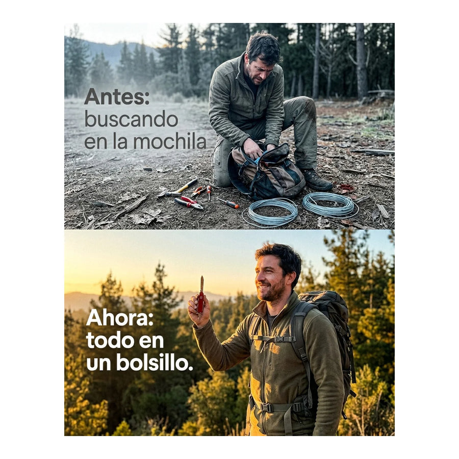 Navaja Cortapluma  Victorinox Hunter Roja 0.8573 Cazador + Grabado Personalizado