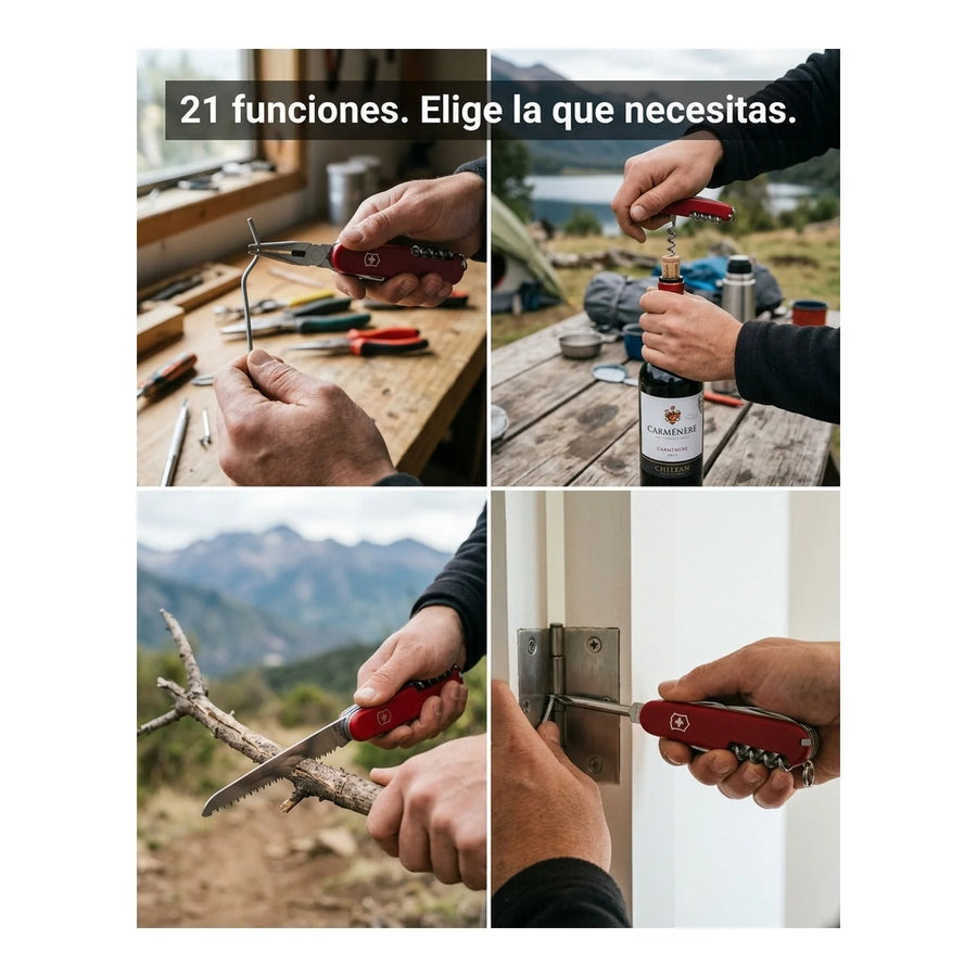 Navaja Cortapluma  Victorinox Work Champ Roja 0.8564 Premium + Grabado Personalizado