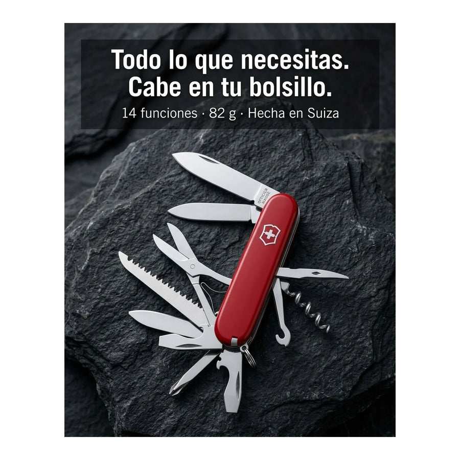 Navaja Cortapluma  Victorinox Climber Roja 1.3703 + Grabado Personalizado