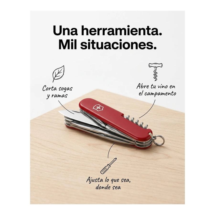 Navaja Cortapluma  Victorinox Climber Roja 1.3703 + Grabado Personalizado