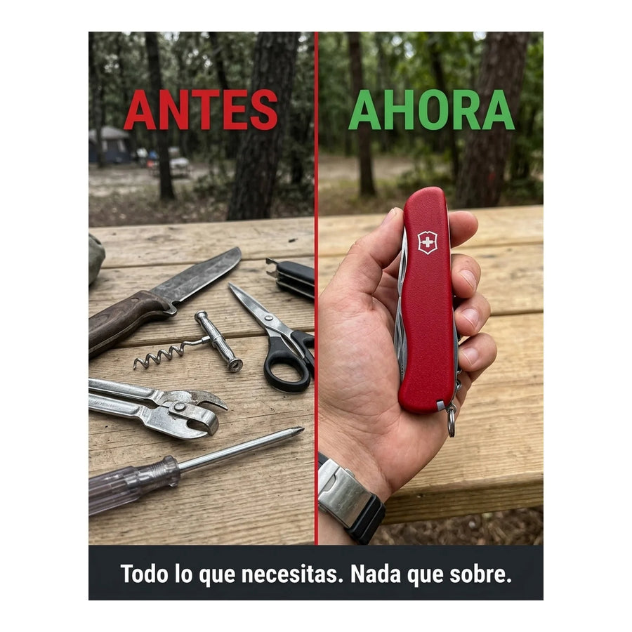 Navaja Cortapluma  Victorinox Forester Roja 0.8363 Premium + Grabado Personalizado