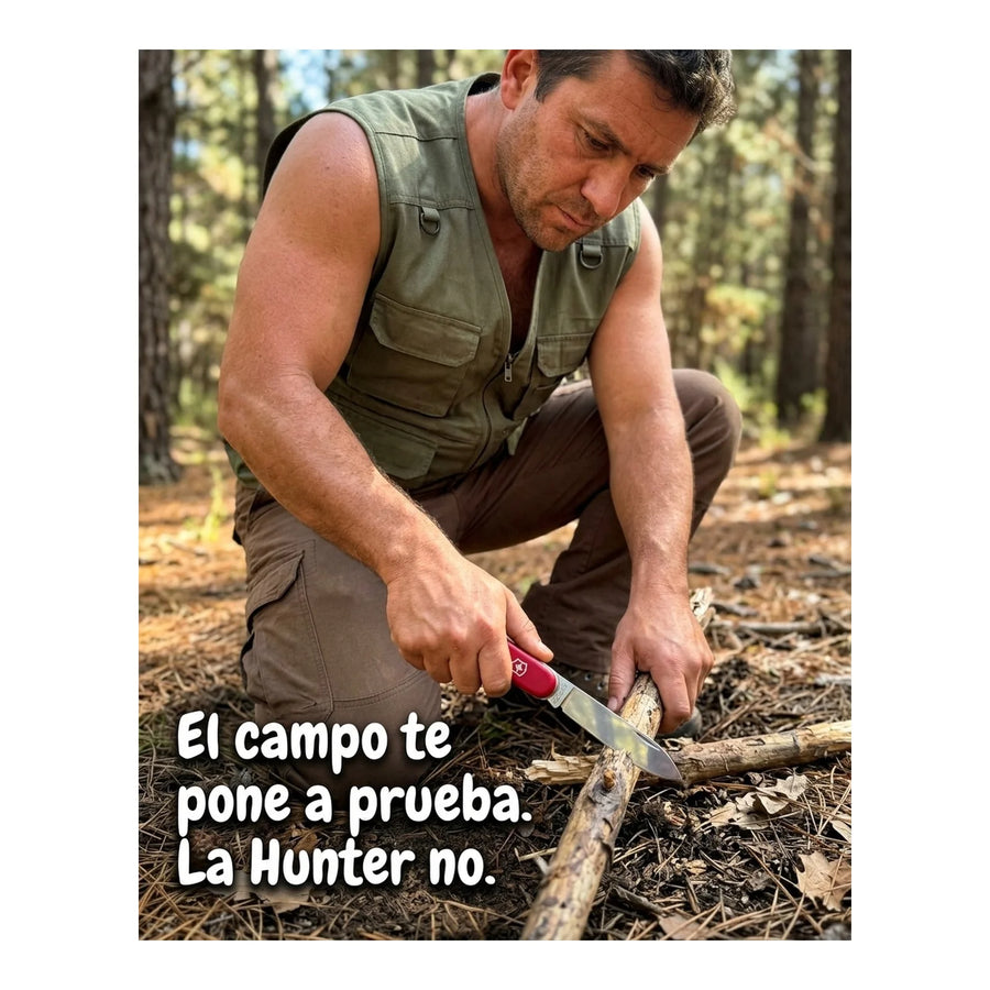 Navaja Cortapluma  Victorinox Hunter Roja 0.8573 Cazador + Grabado Personalizado